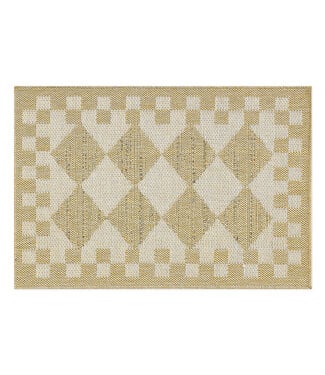 MACKENZIE CHILDS White Diamond 2' x 3' Indoor/Outdoor Rug
