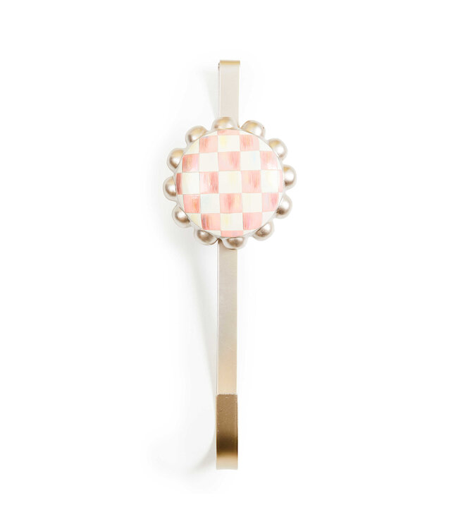 MACKENZIE CHILDS Rosy Check Wreath Hanger