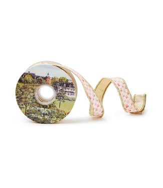 MACKENZIE CHILDS Rosy Check 1" Ribbon