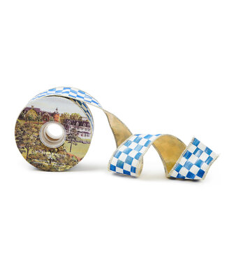 MACKENZIE CHILDS Royal Check 2" Ribbon