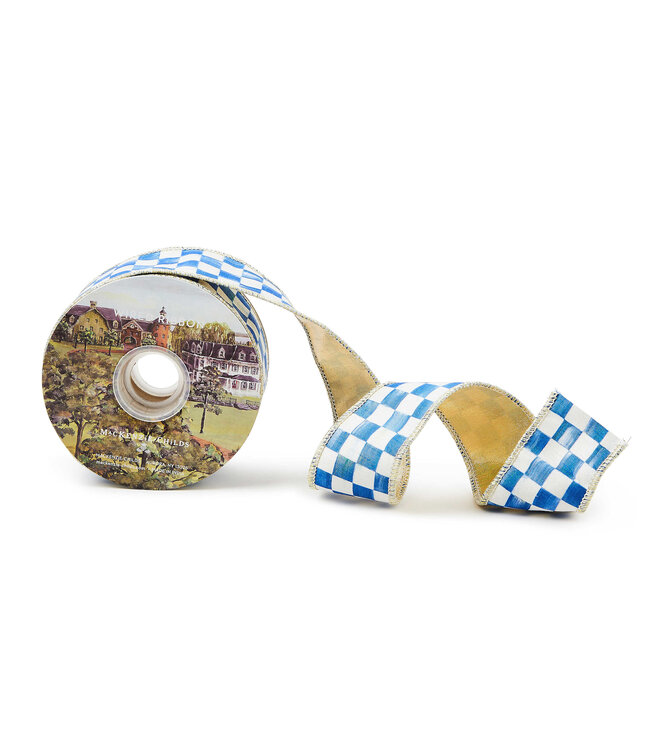 MACKENZIE CHILDS Royal Check 2" Ribbon