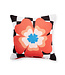 MACKENZIE CHILDS Dolce Vita Outdoor Red Flower Throw Pillow