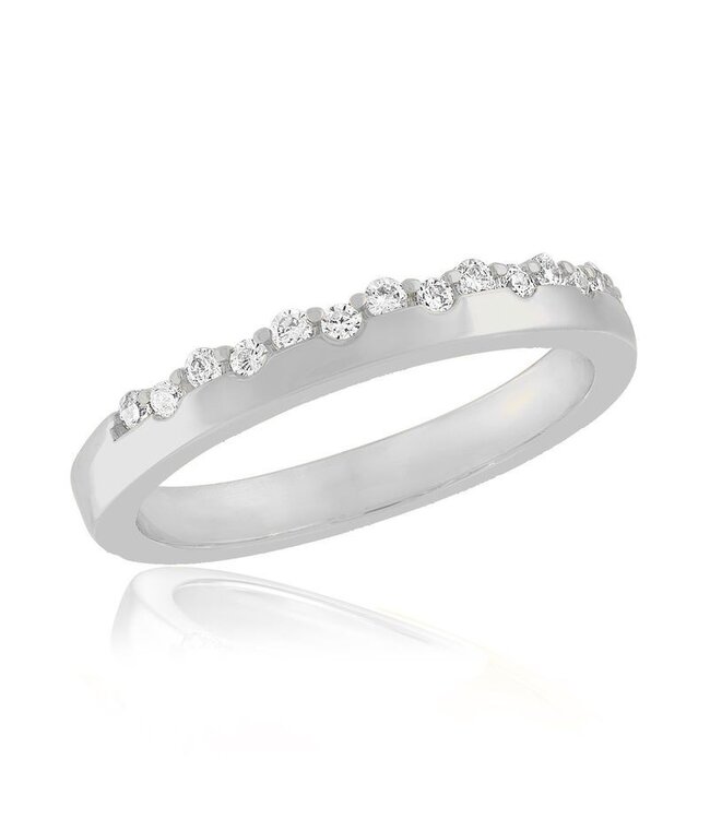 CZ Crusted Band Stack Ring