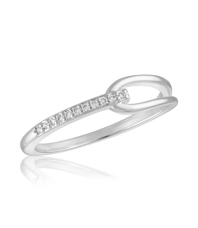 CZ Loop Stack Ring