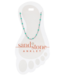 Silver Petite Blue Beaded Chain Sand & Stone Anklet