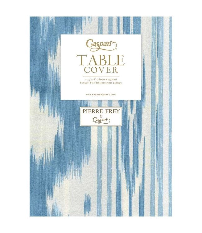 Toile De Nantes Blue Paper Linen Table Cover