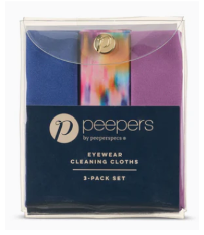 PEEPERS READING GLASSES Cleaning Cloth Kit Ikat - Sold as Set