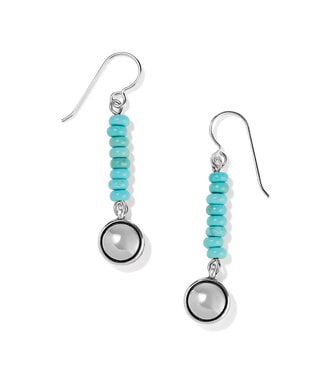BRIGHTON Contempo Nuevo Azul Dome French Wire Earrings
