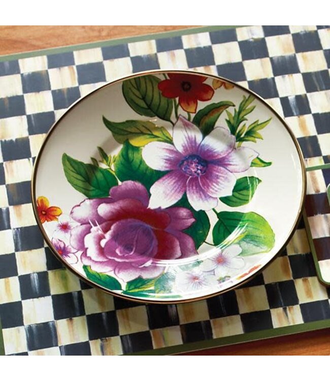 MACKENZIE CHILDS Flower Market Salad/Dessert Plate