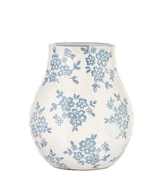 9.5" Blue Tansferware Vase