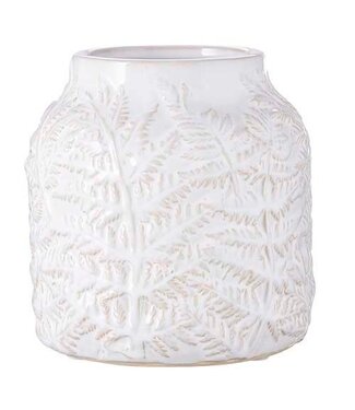 7" Leaf Embossed Vase