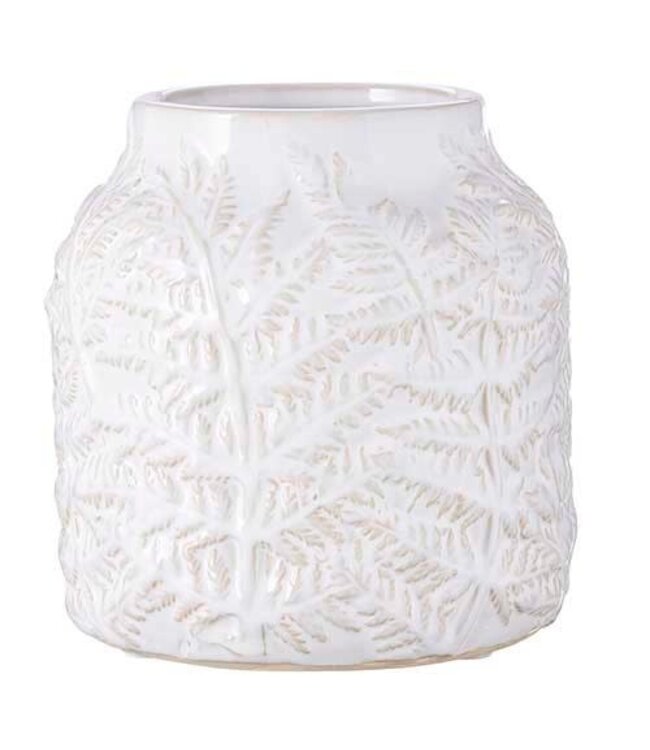 7" Leaf Embossed Vase