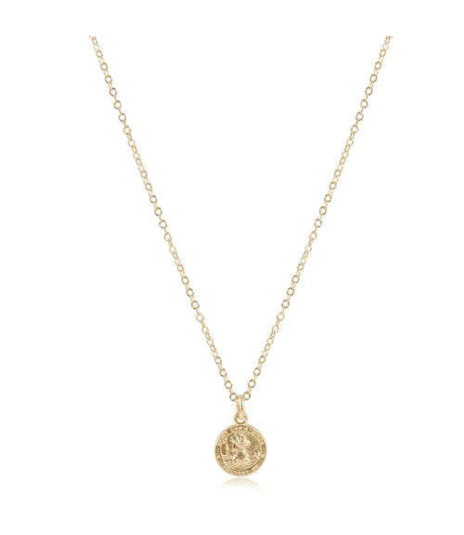 ENEWTON 16" Necklace Gold - Protection Gold Disc