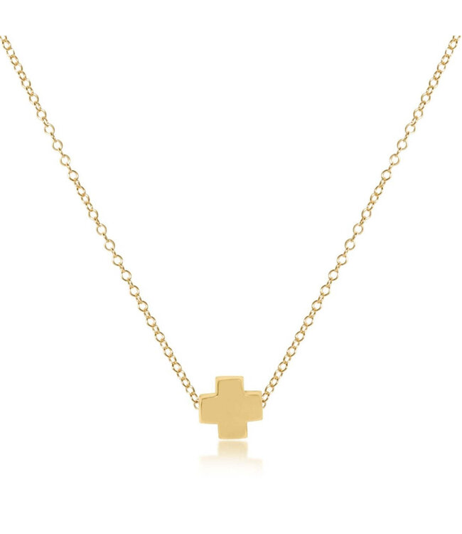 ENEWTON 16" Signature Cross Necklace Gold