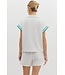 Alma Half -Zip Pullover Muscle Tee Top