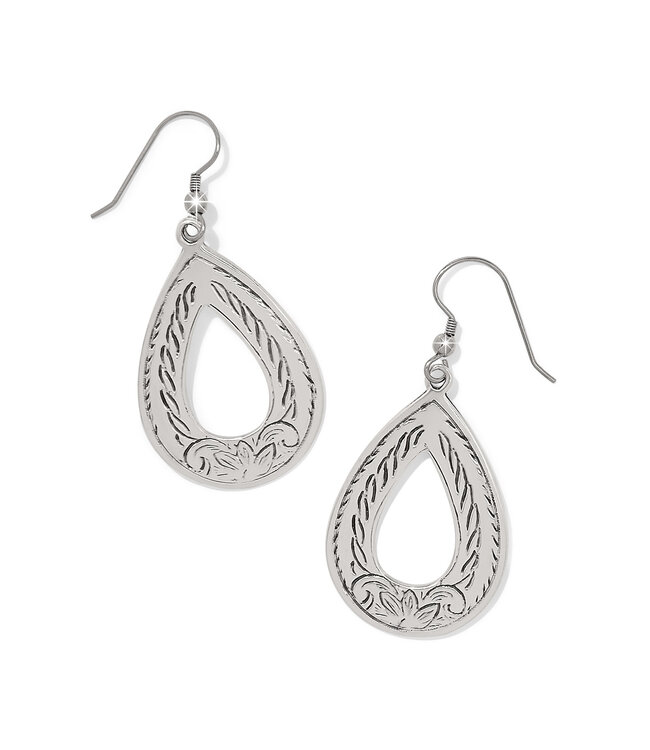 BRIGHTON Mosaic Open Teardrop French Wire Earrings