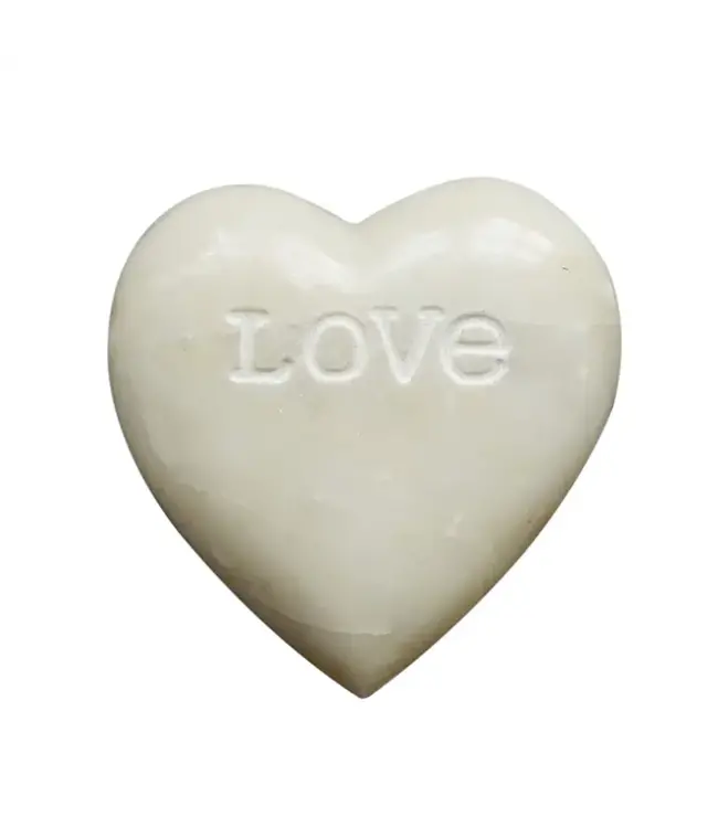 Soapstone Heart with Engraved "Love"