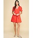 Venus V-Neck Tiered Mini Dress