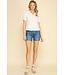Hannah Solid Basic Collar Blouse Top
