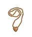 36" Hand-Carved Rosary with Heart