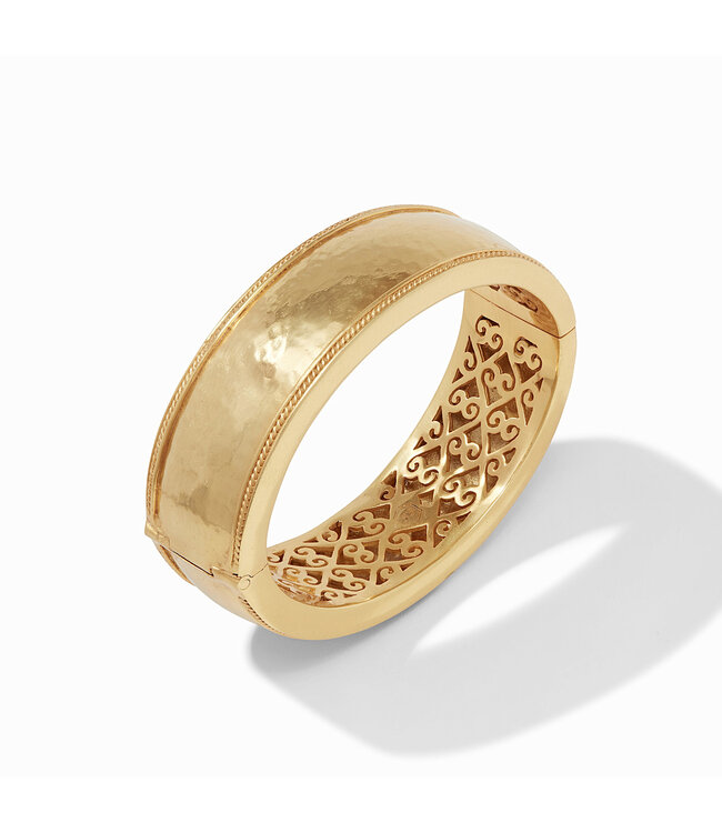 JULIE VOS Cannes Statement Hinge Bangle Gold