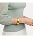 JULIE VOS Cannes Statement Hinge Bangle Gold