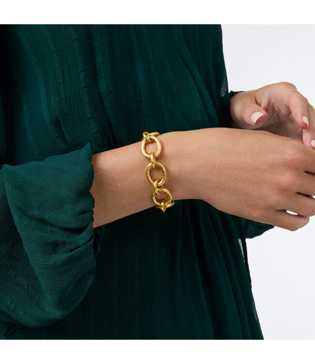JULIE VOS Catalina Demi Link Bracelet Gold