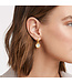 JULIE VOS Fleur-de-Lis Hoop & Charm Earring