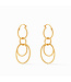 JULIE VOS Simone 3-in-1 Earring Gold