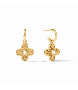 JULIE VOS Malta Corinth Hoop &  Charm Earring