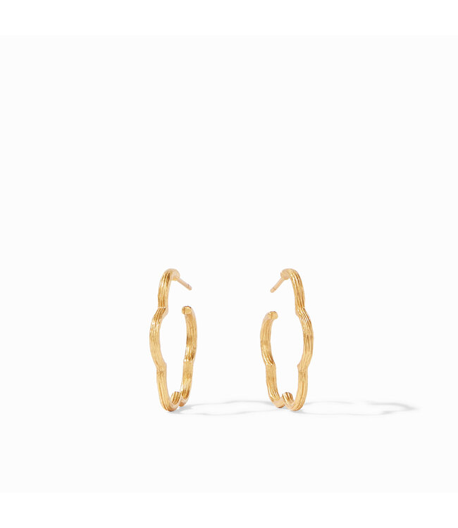 JULIE VOS Gardenia Textured  Hoop