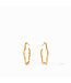 JULIE VOS Gardenia Textured  Hoop