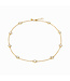 JULIE VOS Valencia Delicate Station Necklace Gold Mother Pearl