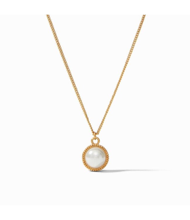 JULIE VOS Fleur-De-Lis Solitaire Necklace