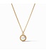 JULIE VOS Fleur-De-Lis Solitaire Necklace