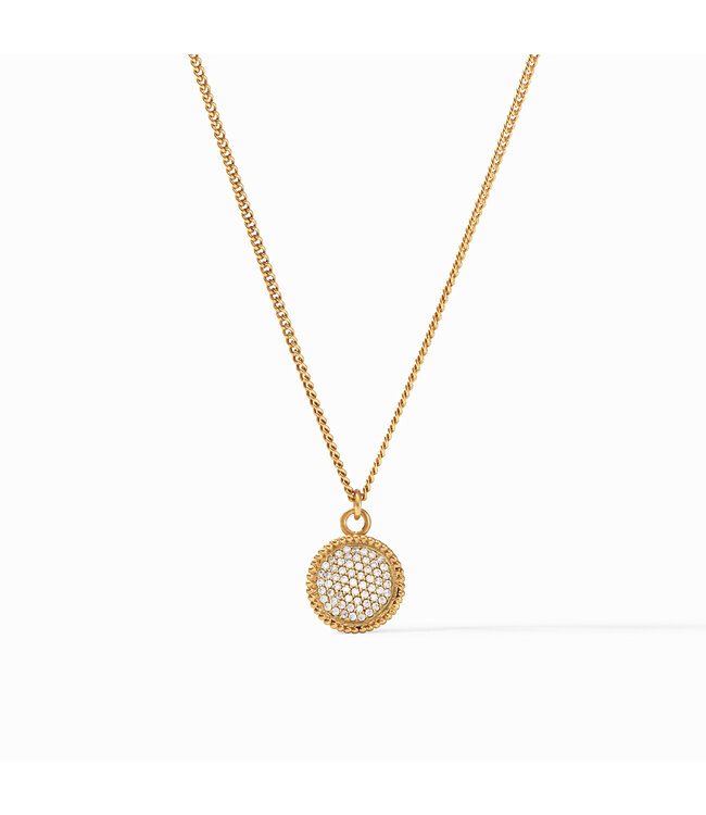 JULIE VOS Fleur-De-Lis Solitaire Necklace