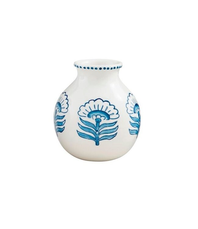 Block Print Flower Vase