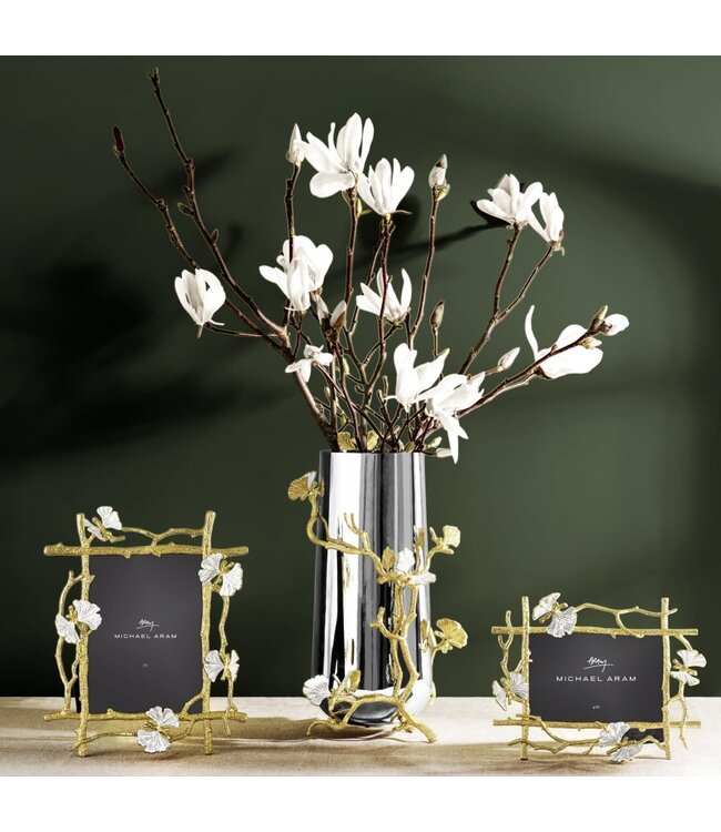 MICHAEL ARAM Butterfly Ginkgo Gold Frame