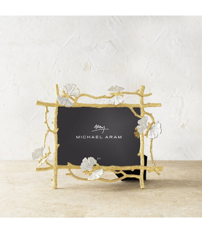 MICHAEL ARAM Butterfly Ginkgo Gold Frame