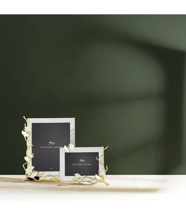 MICHAEL ARAM Butterfly Ginkgo Gold Reflective Frame