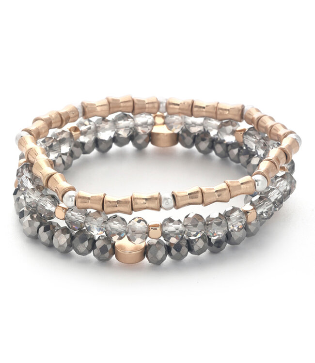 Multi Mix Bead Stretch Bracelet