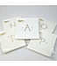 Paper Linen White Cocktail Initial Napkins (Sold Individually)