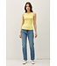 Maddison Basic Cotton Garment Dyed Round Neck Tank Top