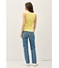 Maddison Basic Cotton Garment Dyed Round Neck Tank Top