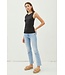 Cara Basic Solid Cotton Crew Neck Tank