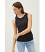 Cara Basic Solid Cotton Crew Neck Tank