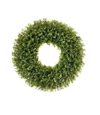 21" Plant Spring Boxwood Wreath