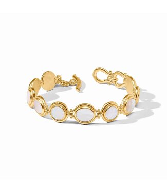 JULIE VOS Saratoga Tennis Bracelet Mother of Pearl