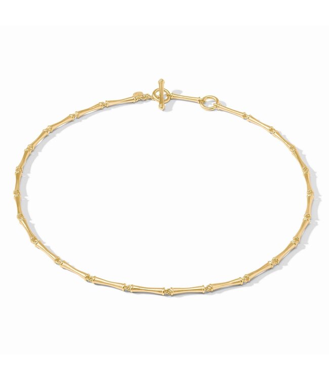 JULIE VOS Bamboo Necklace Gold