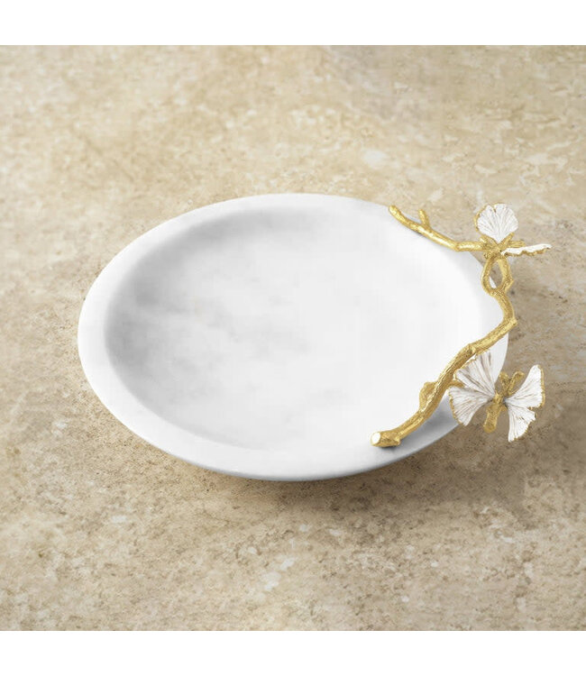 MICHAEL ARAM Butterfly Ginkgo Gold Trinket Dish